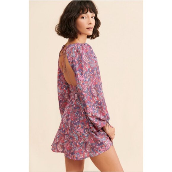 Women's For Love & Lemons Dress Size M Pink Purple - Picture 1 of 7